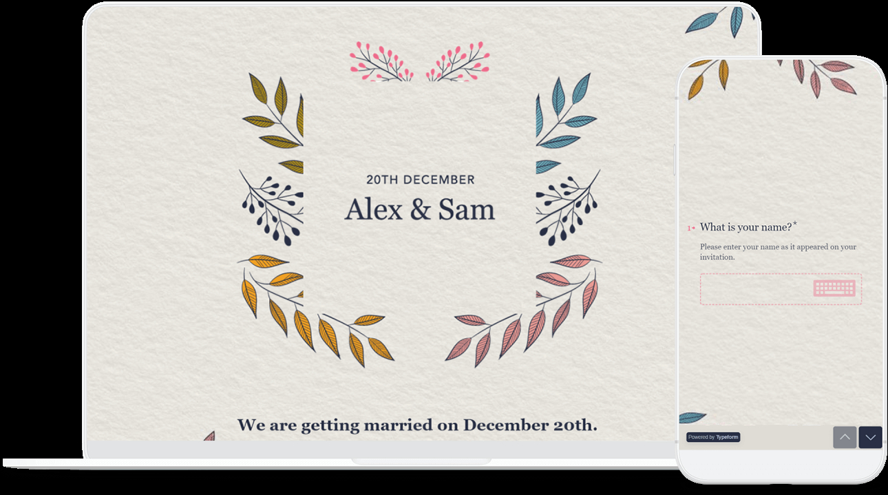 Online Wedding Invitation Template Typeform Templates regarding dimensions 1290 X 719