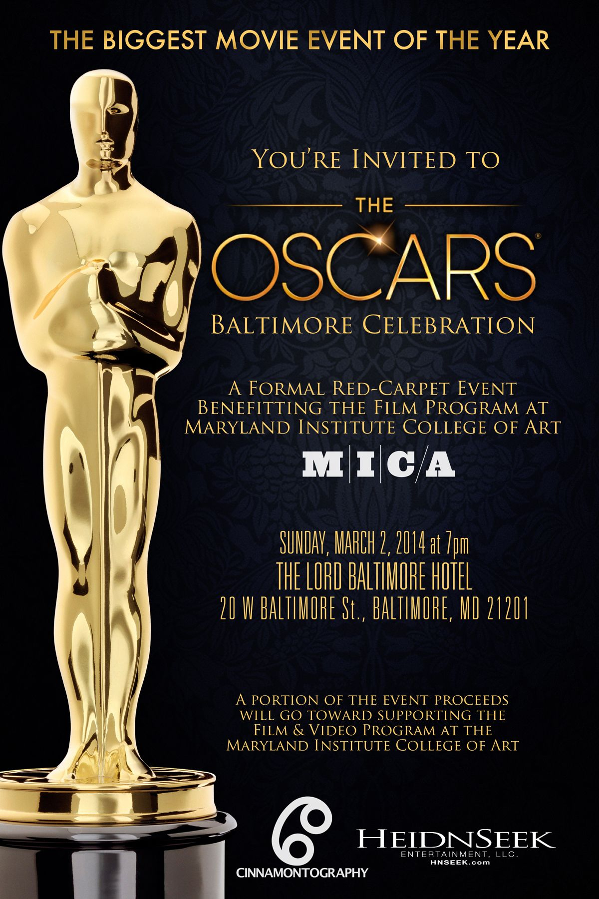 Oscar Invitation Invitations Star Award Oscar Party Prom within proportions 1200 X 1800