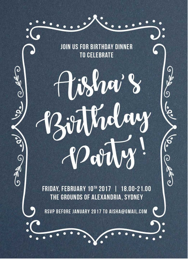 Our Top 10 Birthday Invitation Templates For Teenagers Paperlust throughout size 780 X 1080