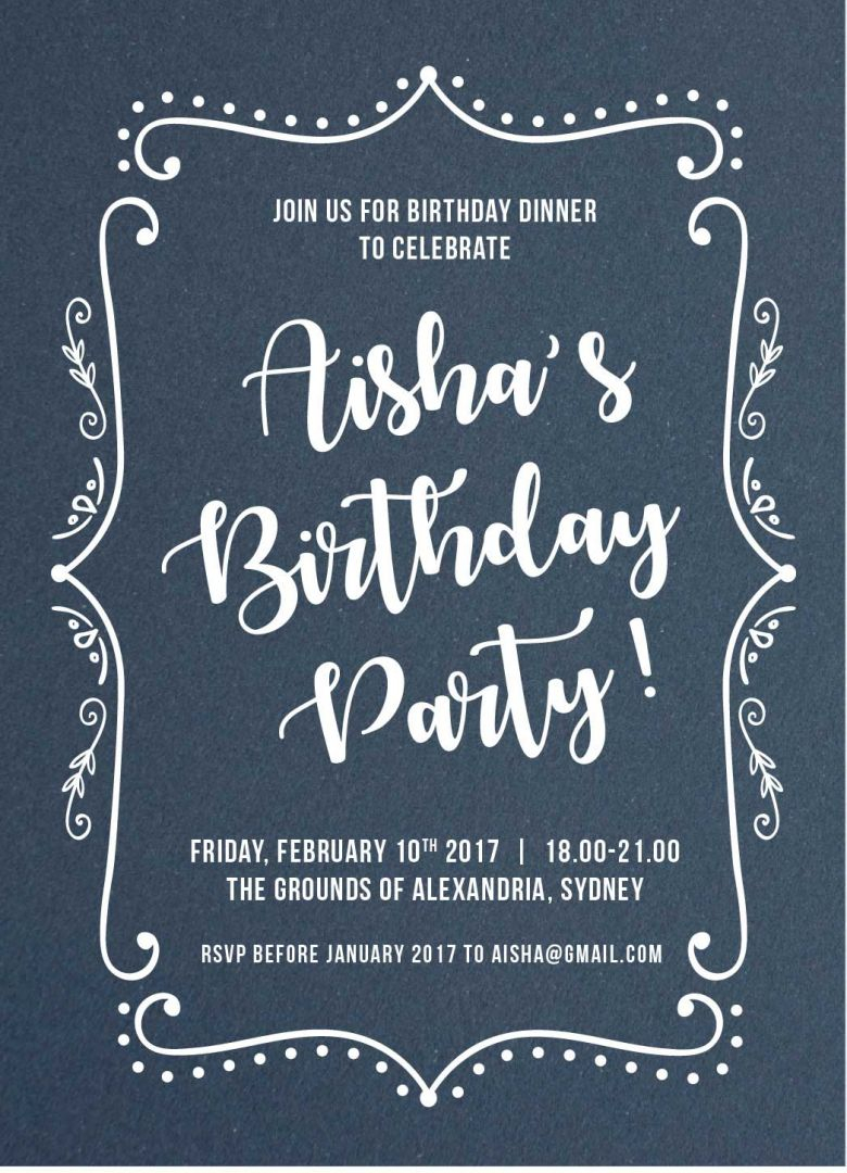 Our Top 10 Birthday Invitation Templates For Teenagers Paperlust within measurements 780 X 1080