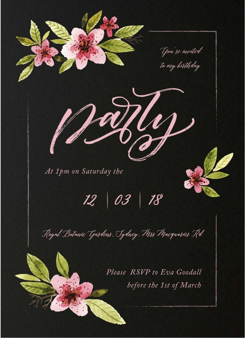 Our Top 10 Birthday Invitation Templates For Teenagers Paperlust within proportions 781 X 1080