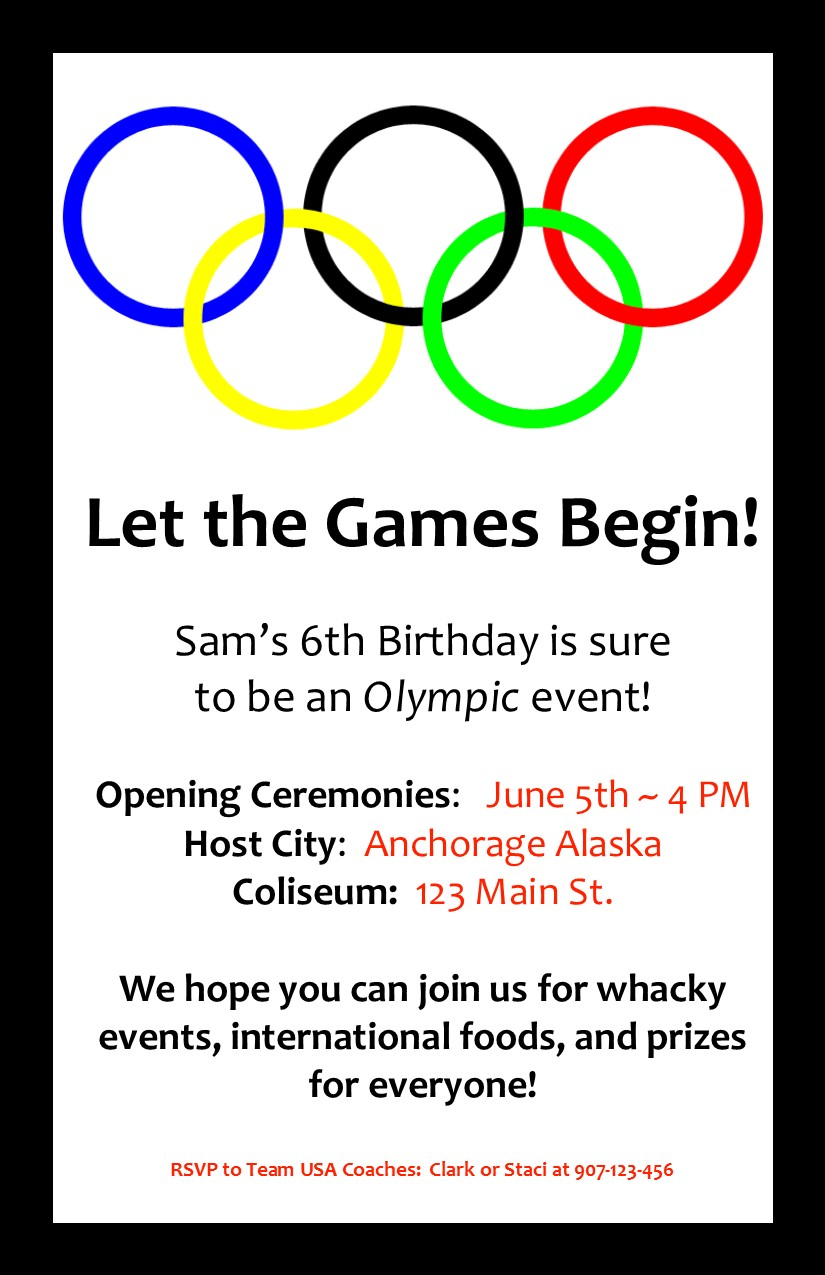 Outstanding Olympic Party Invitations For Additional Free Printable in measurements 825 X 1275