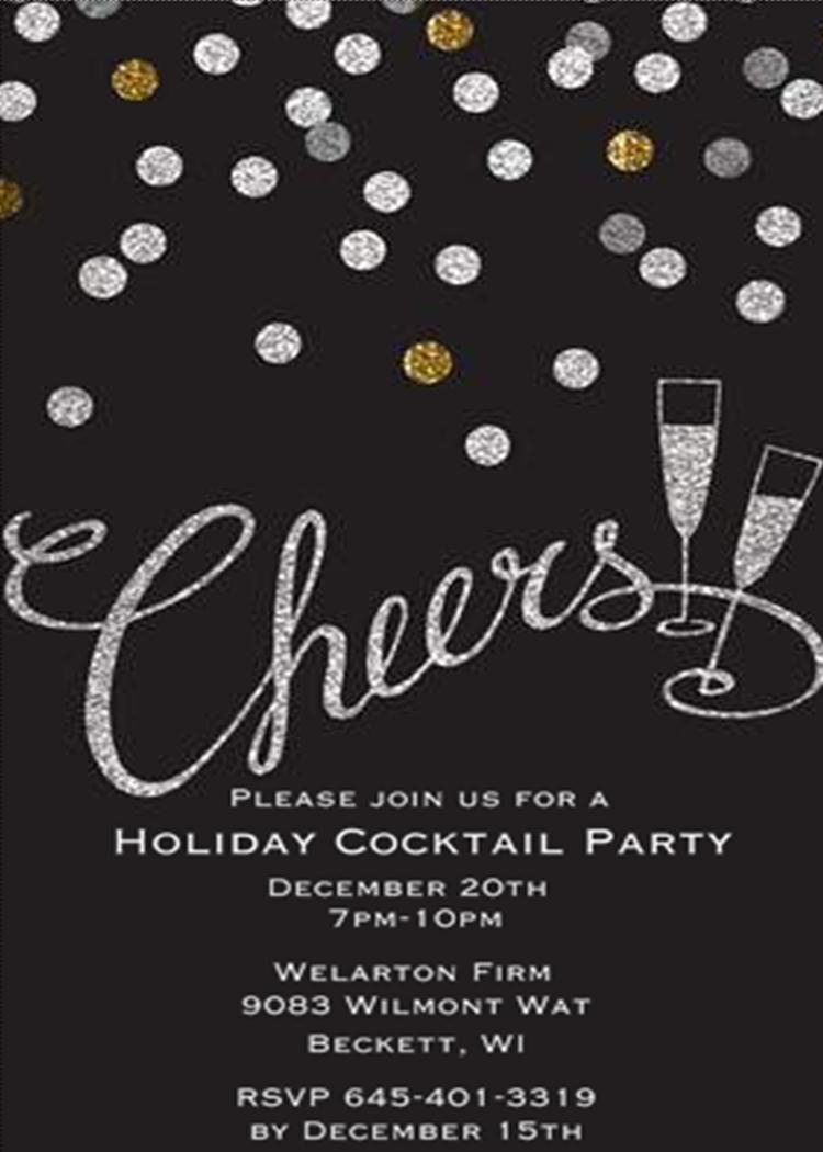 Over 50 Fantastic Christmas Cocktail Party Invitations To Make Your for proportions 750 X 1050