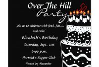 Over The Hill Birthday Party Invitation Zazzle Over The Hill in measurements 1104 X 1104