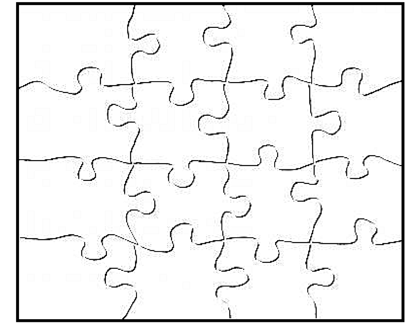 P Is For Puzzle Free Blank Jigsaw Puzzle Template Printable with proportions 1650 X 1275