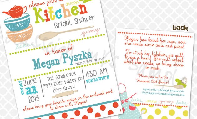 Pampered Chef Invitation Template Invitation Template Ideas regarding measurements 1375 X 1063