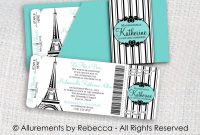 Paris Boarding Pass Invitation Template Invitation Template Ideas within dimensions 1500 X 1181