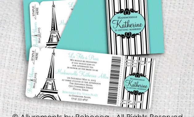 Paris Boarding Pass Invitation Template Invitation Template Ideas within dimensions 1500 X 1181