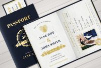 Passport Wedding Invitation Adobe Photoshop Adobe Illustrator with regard to measurements 1160 X 772