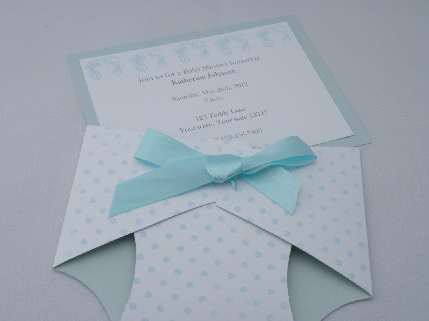 Personalized Diaper Shaped Ba Shower Invitation Or Ba Etsy in size 1500 X 1125