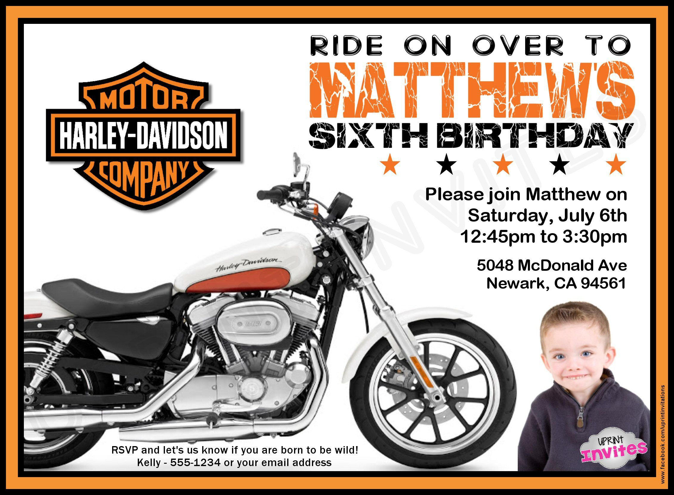 Personalized Invitations Wwwfacebookuprintinvitations Harley intended for proportions 2260 X 1660