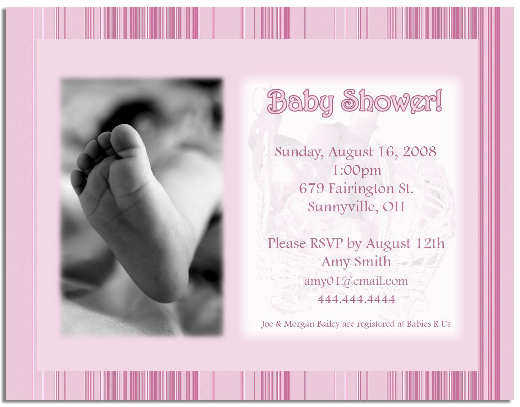 Photo Printable Ba Shower Invitations Image within proportions 1656 X 1296