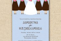 Photo Sample Bridal Luncheon Invitation Image throughout size 1500 X 1500