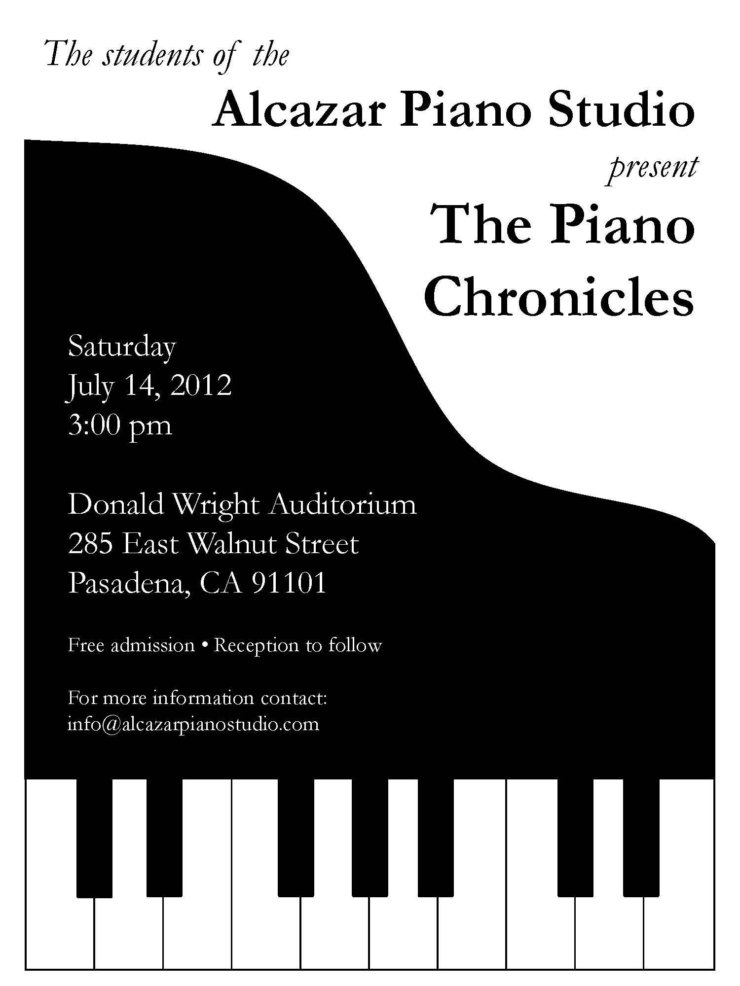 Piano Recital Invitation Stuff I Make Piano Classes Piano pertaining to measurements 1500 X 2000