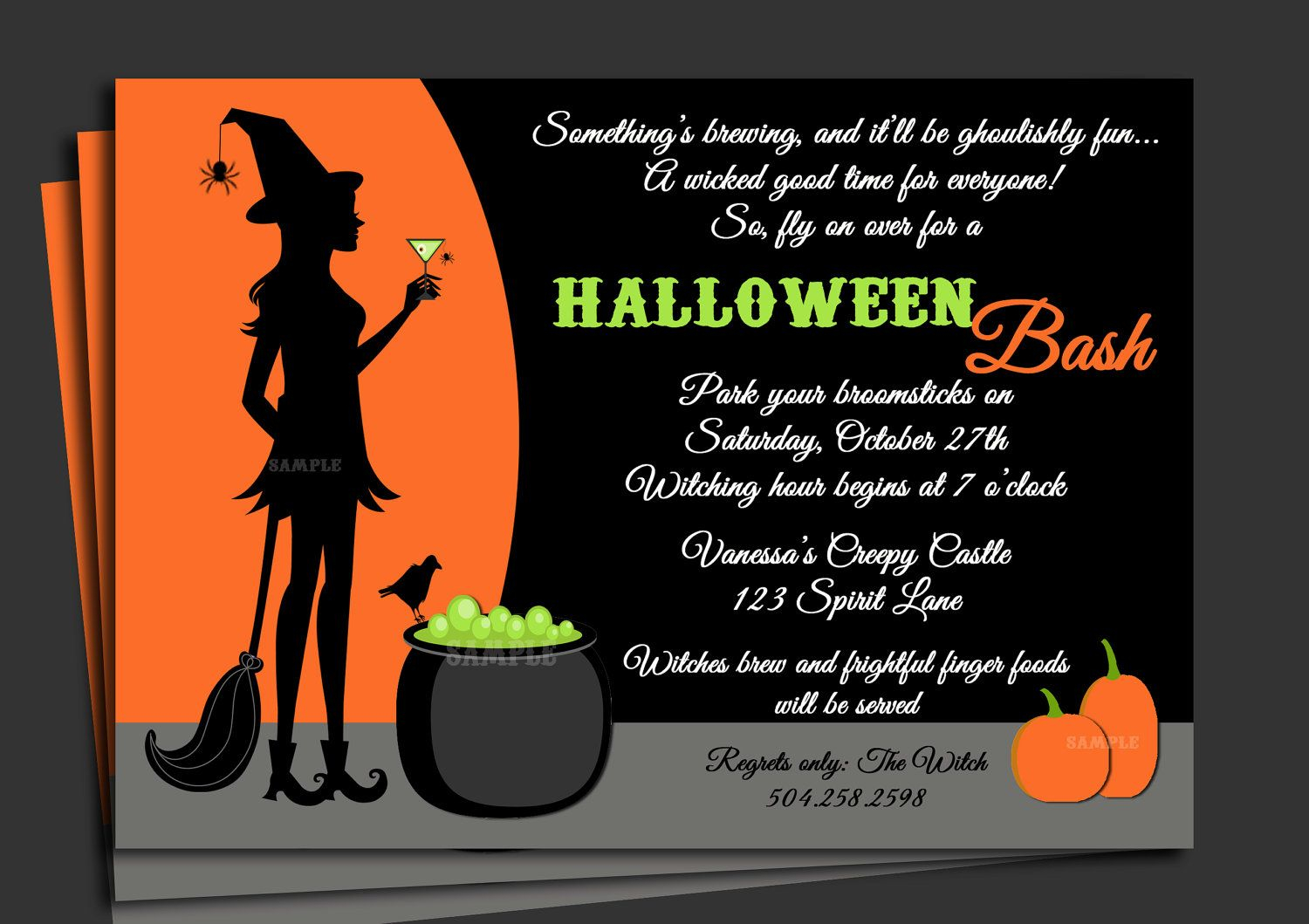 Pin Jane Schuth On Halloween Halloween Birthday Invitations regarding dimensions 1500 X 1059