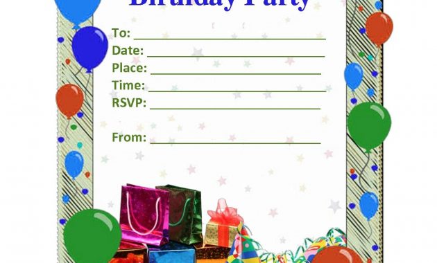 Pin Marian Freire On Random Free Birthday Invitation Templates with regard to proportions 1275 X 1650