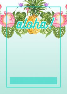 Pineapple Luau Perimeter Free Printable Birthday Invitation throughout sizing 1000 X 1400