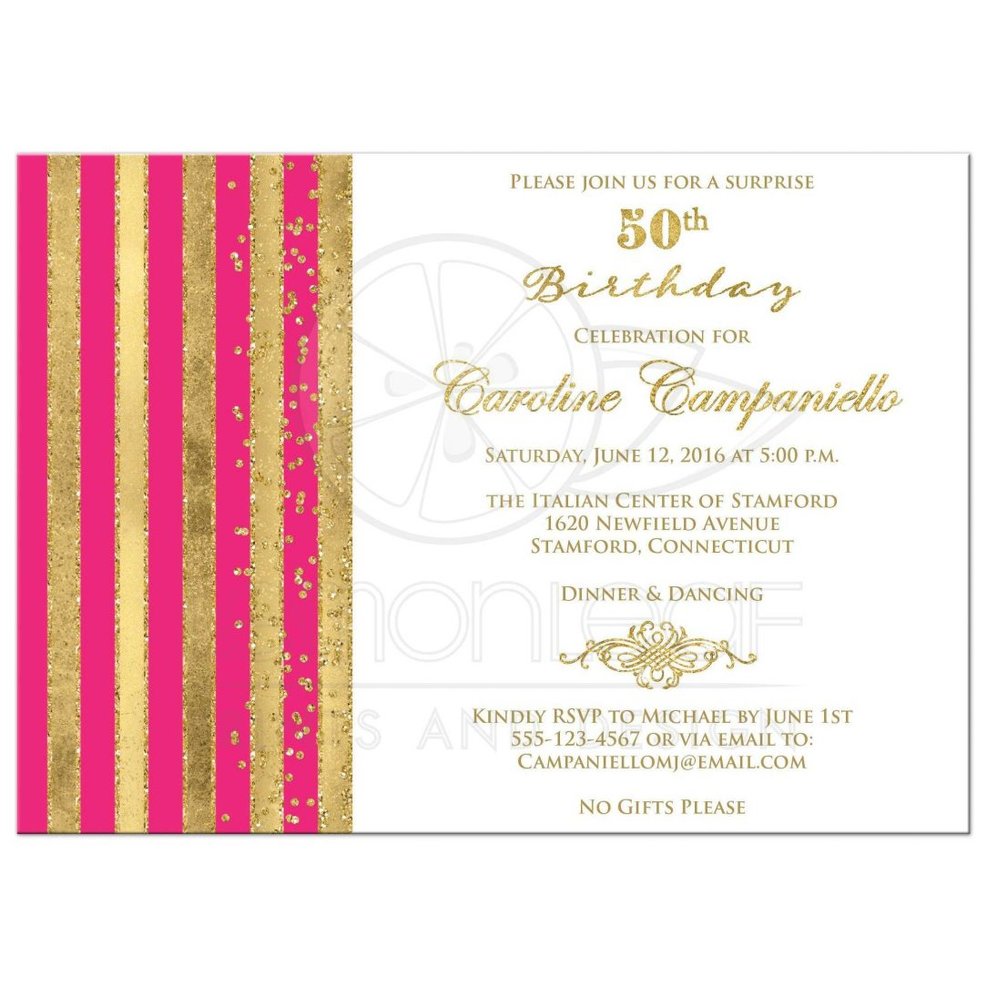 Pink And Gold 1st Birthday Free 2nd Black Invitation Template for size 1084 X 1084