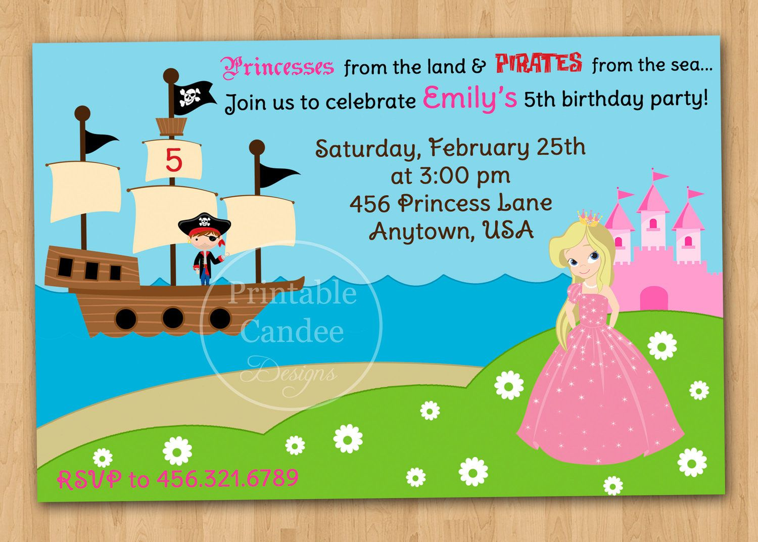 Pirate And Princess Party Invitations Template Free Preschool inside dimensions 1500 X 1072