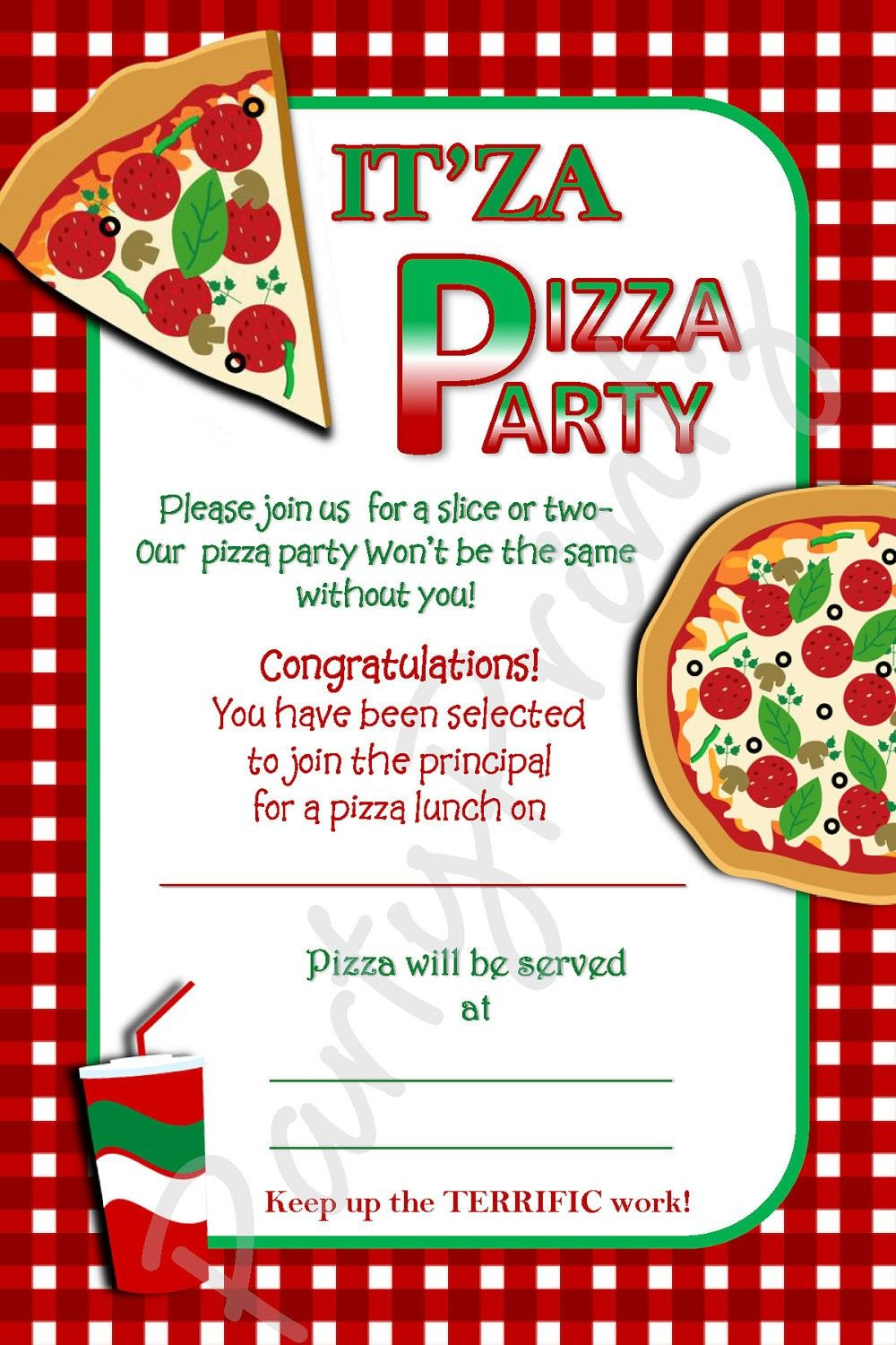 Pizza Party Invitation Template Free Invitationlayout intended for sizing 1000 X 1500