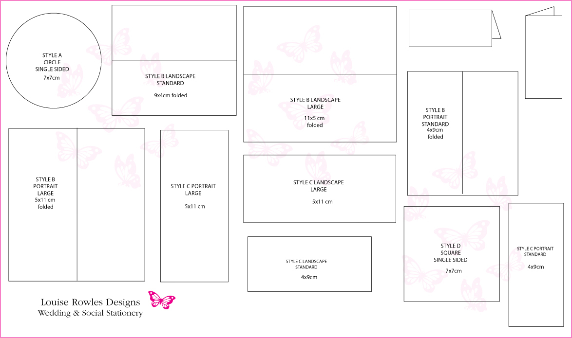 Place Cards Sizes Layouts Bespoke Wedding Stationery Save The for size 1174 X 695