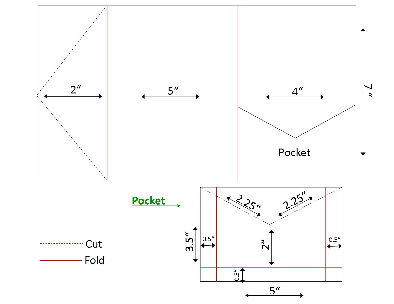 Pocket Wedding Invitation Templates Copy Pocketfold Dimensions throughout measurements 1650 X 1275