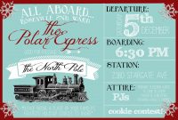 Polar Express Party Invitation Christmas Polar Express Party pertaining to sizing 1800 X 1200