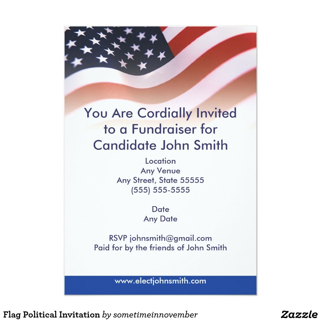 Political Fundraiser Flyer Political Fundraiser Invitation inside proportions 1104 X 1104