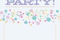 Polka Dots Free Printable Party Invitation Template Greetings pertaining to proportions 1542 X 2220