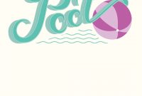 Pool Party Free Printable Party Invitation Template Greetings with dimensions 1080 X 1560