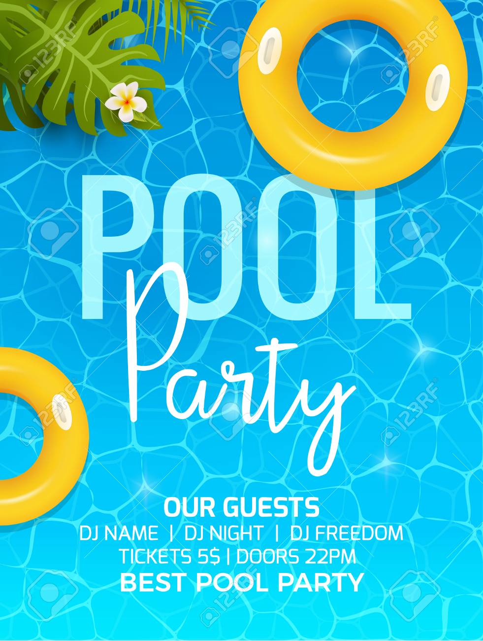 Pool Summer Party Invitation Template Invitation Pool Party pertaining to proportions 981 X 1300
