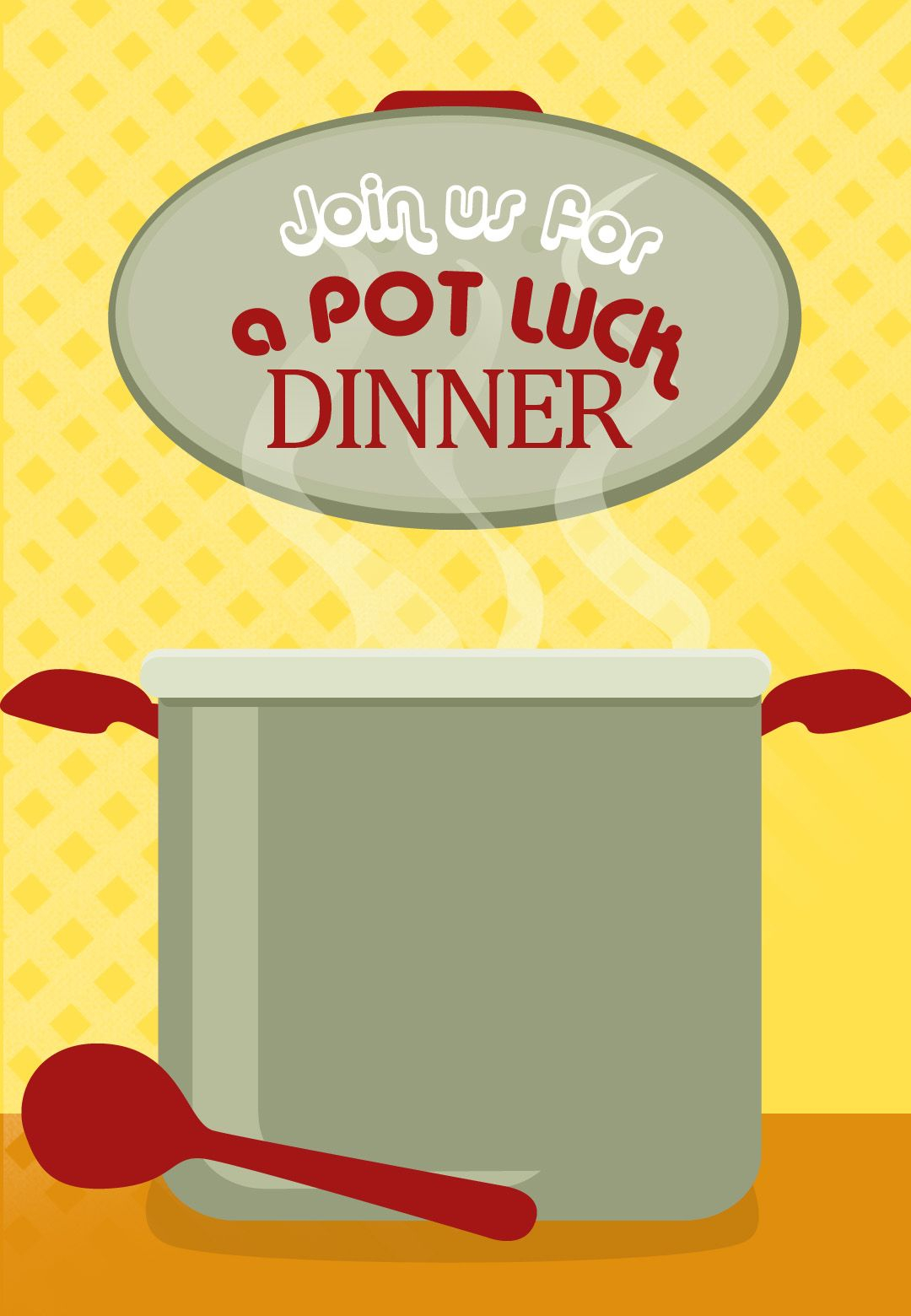 Pot Luck Dinner Free Printable Party Invitation Template pertaining to proportions 1080 X 1560