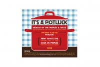 Potluck Invitation Template Free 2016 Entertaining Potluck pertaining to size 1200 X 800