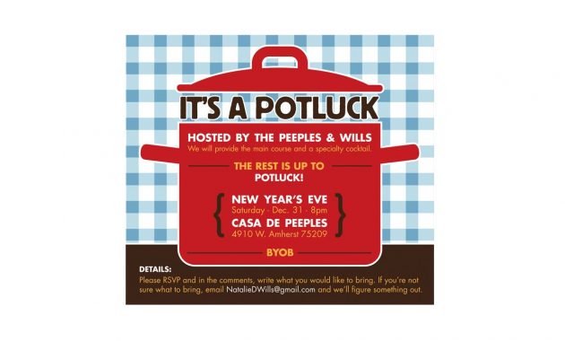 Potluck Invitation Template Free 2016 Entertaining Potluck pertaining to size 1200 X 800