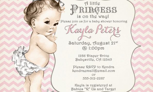 Princess Ba Shower Invitations Templates Awesome Ba Shower regarding measurements 1485 X 1188