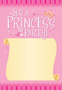 Princess Party Free Printable Birthday Invitation Template in dimensions 1536 X 2220