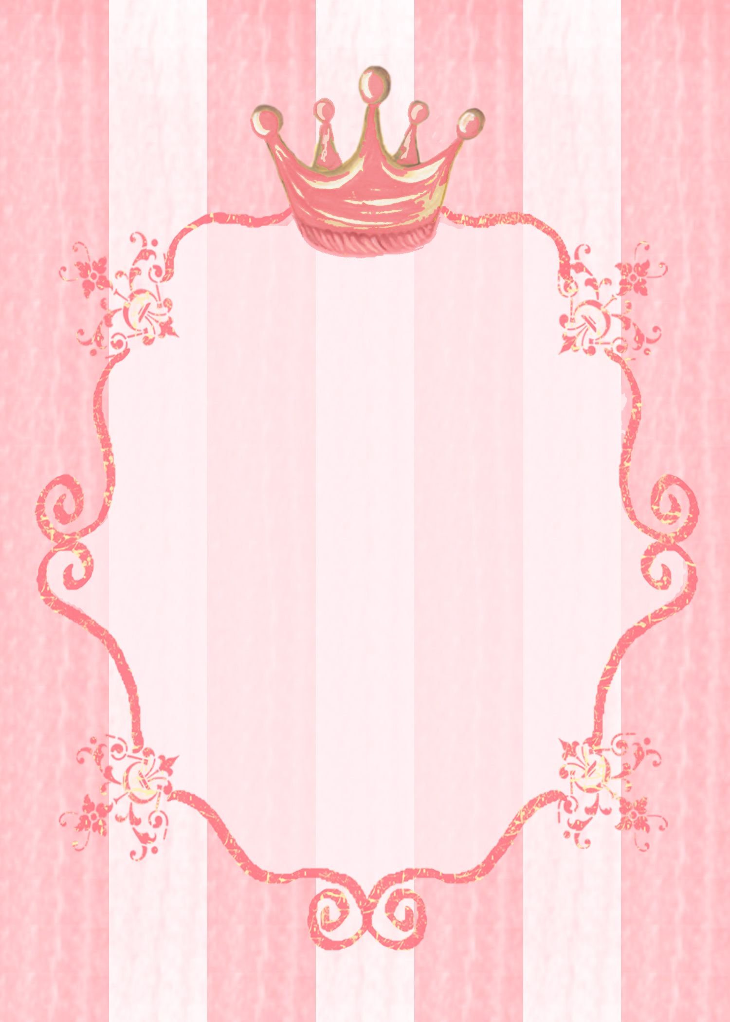 Princess Party Invitation Background Kids Stationery Cest Chic inside dimensions 1500 X 2100