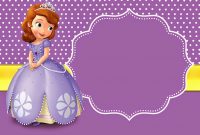 Princess Sofia Birthday Invitation Template Invitation Templates regarding size 1600 X 1068