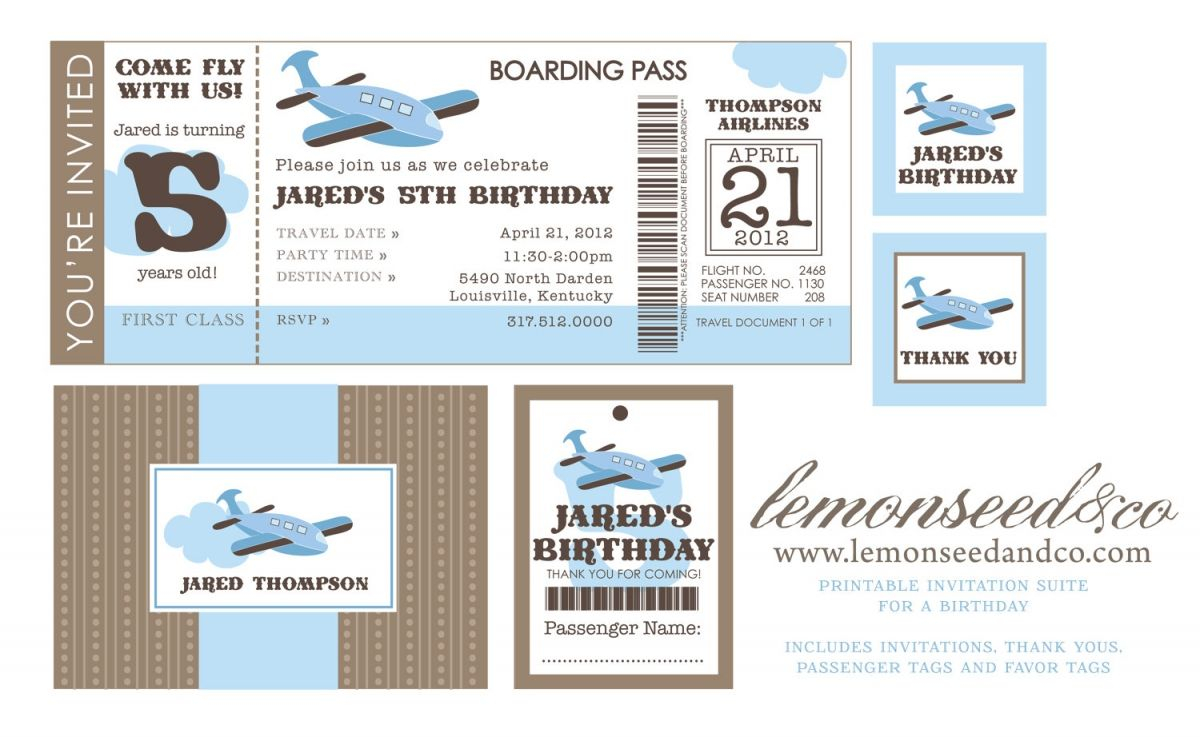 Printable Airline Ticket Invitation Template Fems Tours And within size 1200 X 737