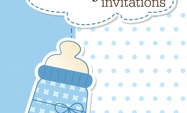 Printable Ba Shower Invitations inside size 2908 X 4000