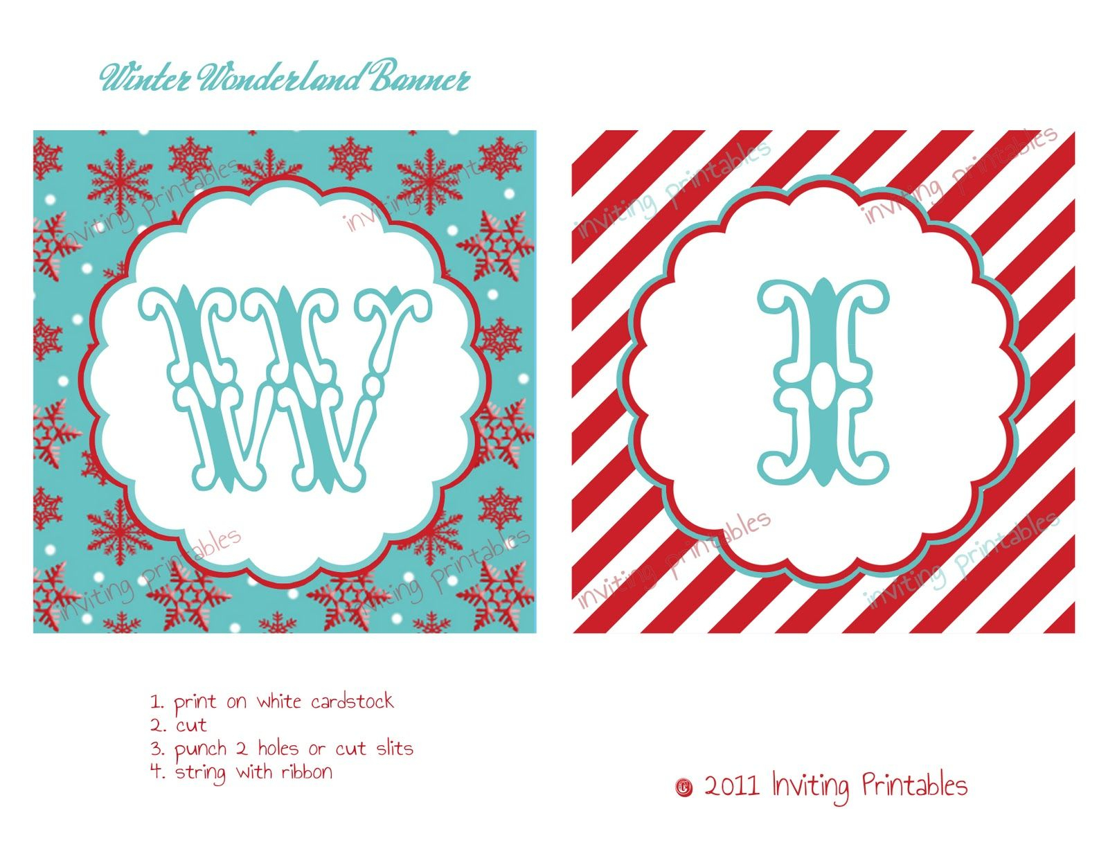 Printable Banners Templates Free Inviting Printables Winter with size 1600 X 1236