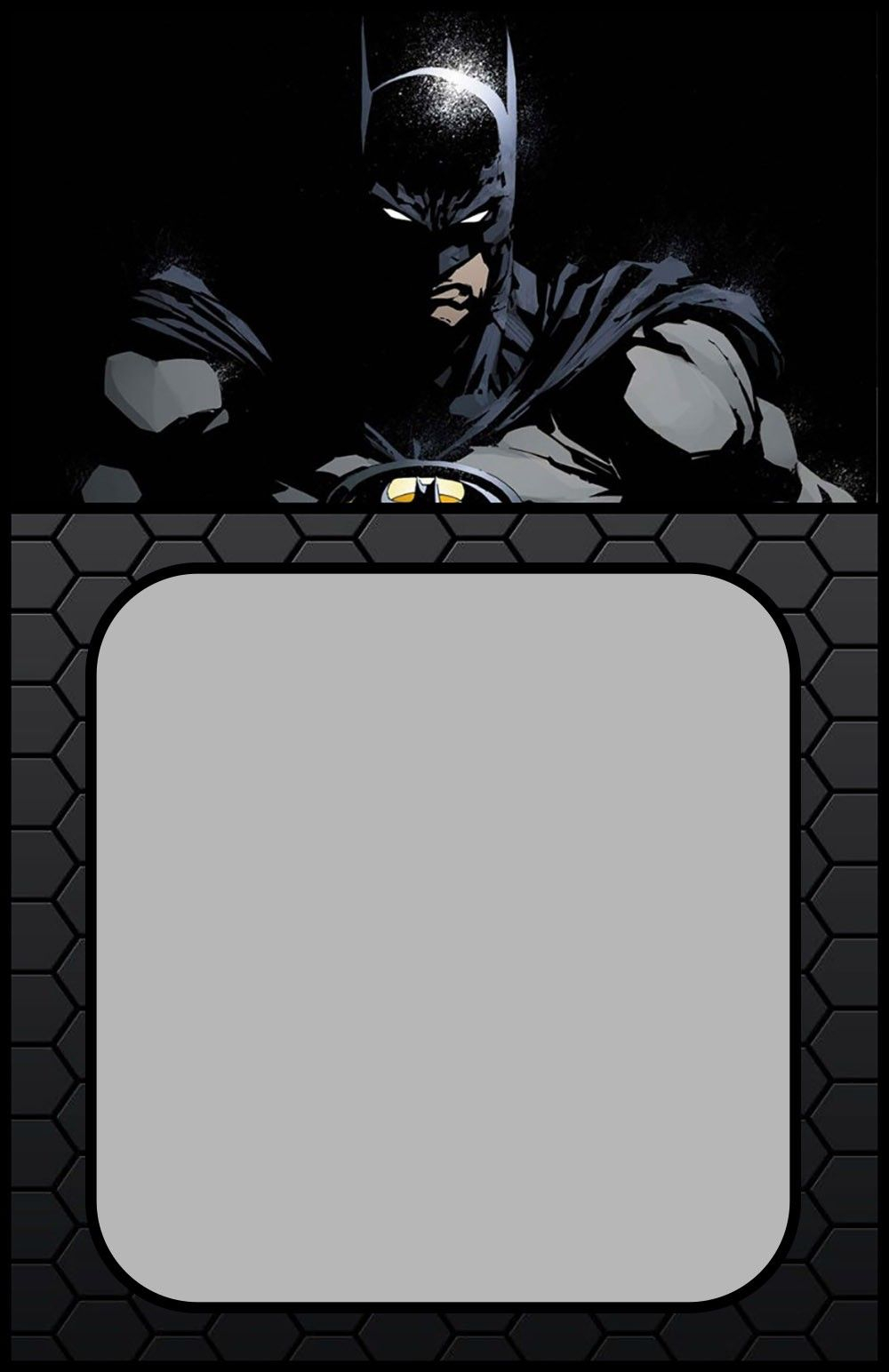 Printable Batman Invitation Card Coolest Invitation Templates in dimensions 1000 X 1544