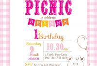 Printable Custom Birthday Party Invitation Template Teddy Bears within dimensions 1071 X 1500