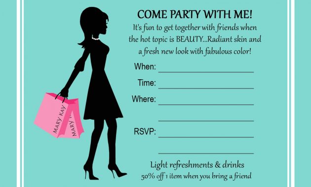 Printable Mary Kay Party Invitations Mary Kay Party Invitations Www throughout sizing 1677 X 1299