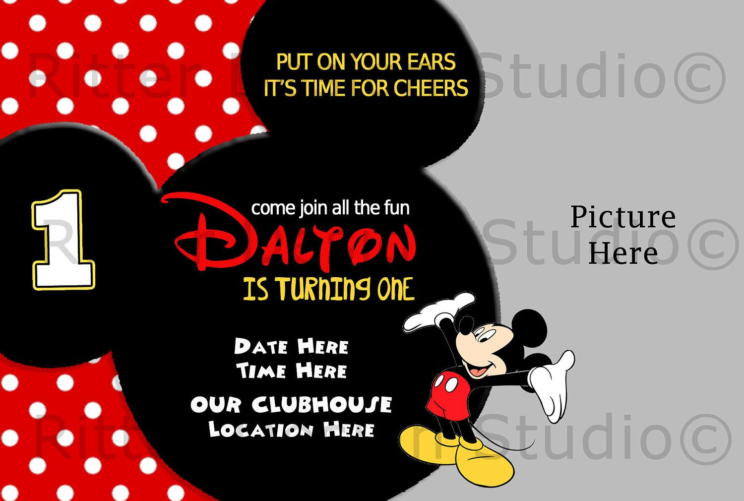 Printable Mickey Mouse Invitations Template Vc Mickey Mouse intended for proportions 1500 X 1010