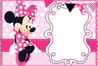 Printable Minnie Mouse Birthday Party Invitation Template Free in dimensions 1200 X 851