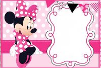 Printable Minnie Mouse Birthday Party Invitation Template Free with regard to dimensions 1200 X 851
