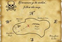 Printable Pirate Treasure Map Best Photos Of Template Blank for proportions 1500 X 1159