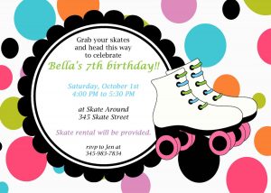 Printable Roller Skating Invitations Birthday Ideas In 2019 intended for dimensions 1500 X 1071