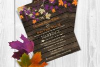 Printable Wedding Invitation Template Fall Wedding Invitations for sizing 900 X 900